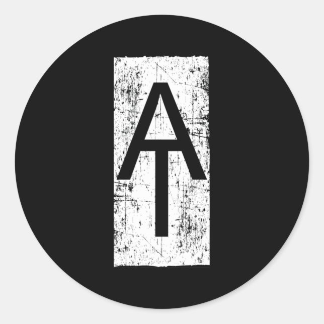 Sticker Rond Piste Appalachienne À La Piste Marqueur De Blaze B (Devant)