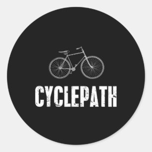 Sticker Rond Piste-cyclable Vélo drôle VTT Cyclistes 