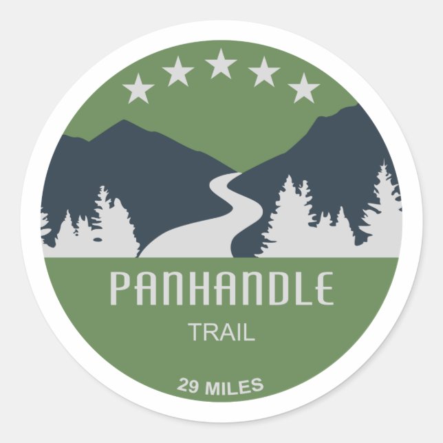 Sticker Rond Piste Panhandle (Devant)