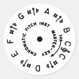 Sticker Rond Pitchpipe blanc