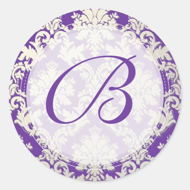 Sticker Rond PixDezine do-it-yourself monogramme+couleur/La Pal (Devant)