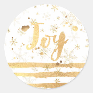 Sticker Rond PixDezine flocons/rayures/faux or éblouis