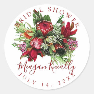 Sticker Rond PixDezine PROTEA BOUQUET/MASALA RED/do-it-yourself