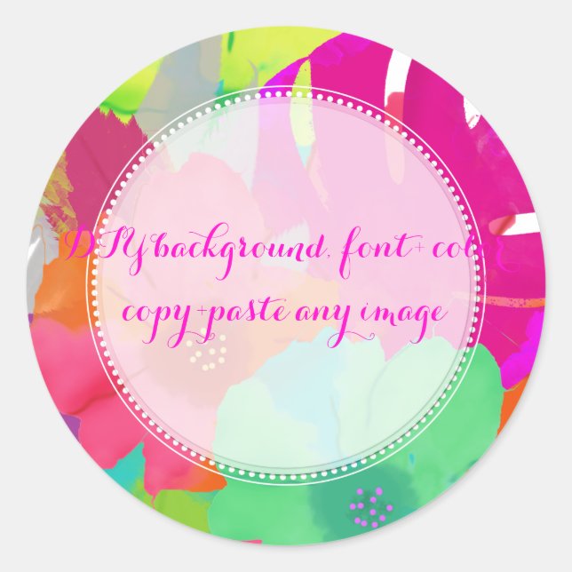 Sticker Rond PixDezines bali kai/DIYbackground (Devant)
