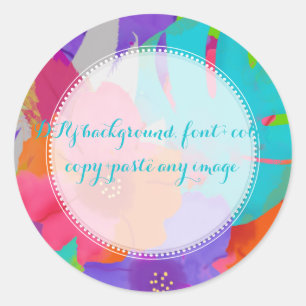 Sticker Rond PixDezines bali kai/DIYbackground