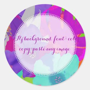 Sticker Rond PixDezines bali kai/DIYbackground