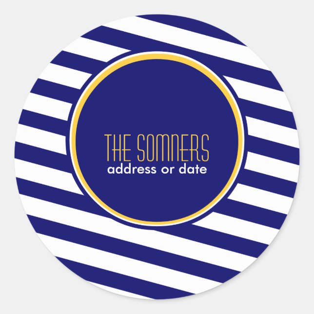 Sticker Rond PixDezines do-it-yourself couleurs, rayures blanch (Devant)