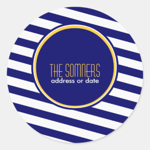 Sticker Rond PixDezines do-it-yourself couleurs, rayures blanch