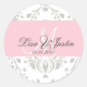 Sticker Rond PixDezines dolcé damask do-it-yourself couleur