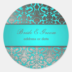 Sticker Rond PixDezines Flora Damask