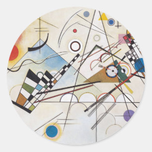Sticker Rond PixDezines Kandinsky 1923 Composition VIII