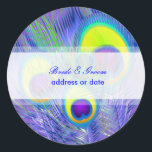 Sticker Rond PixDezines Peacock Feather/do-it-yourself couleur<br><div class="desc">PixDezines do-it-yourself stickers plumes paon,  tous les éléments sont modifiables. com</div>