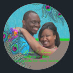 Sticker Rond PixDezines Peacock Feather/do-it-yourself couleur<br><div class="desc">PixDezines do-it-yourself stickers plumes paon,  tous les éléments sont modifiables. com</div>