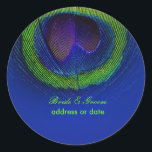 Sticker Rond PixDezines Peacock Feather/do-it-yourself couleur<br><div class="desc">PixDezines do-it-yourself stickers plumes paon,  tous les éléments sont modifiables. com</div>