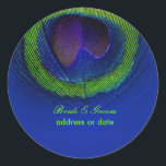 Sticker Rond PixDezines Peacock Feather/do-it-yourself couleur<br><div class="desc">PixDezines do-it-yourself stickers plumes paon,  tous les éléments sont modifiables. com</div>