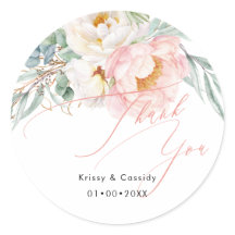 PixDezines Remerciements Fleurs de Pivoines Roses 