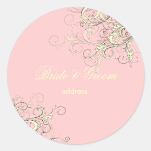 Sticker Rond PixDezines tourbillons de vanille/do-it-yourself c