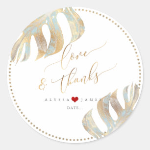 Sticker Rond PixDezines Verdure, Monstère métallique Faux