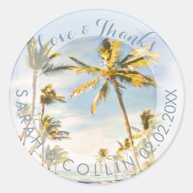 Sticker Rond PixDezines vintage hawaii/mauna lani (Devant)