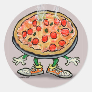 Sticker Rond Pizza