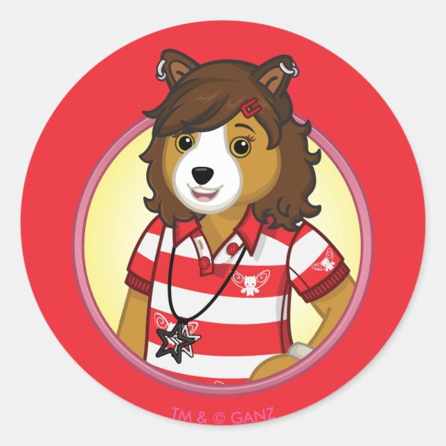 Sticker Rond PJ Collie (Devant)