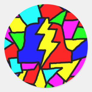 Sticker Rond PLA en verre tendu