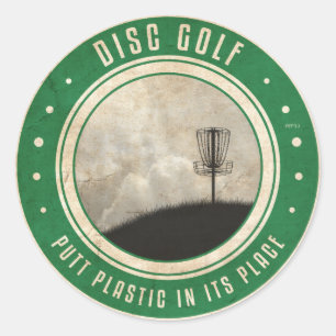 Sticker Rond Placer Le Plastique À Sa Place