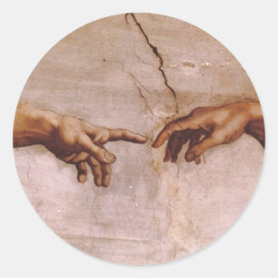 Sticker Rond Plafond de chapelle de Sistine
