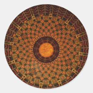 Sticker Rond Plafond d'un temple chinois