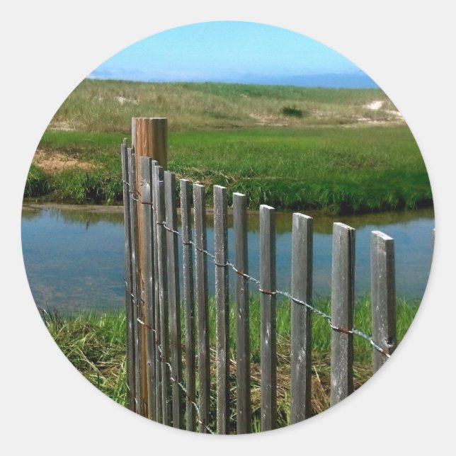 Sticker Rond Plage (Devant)