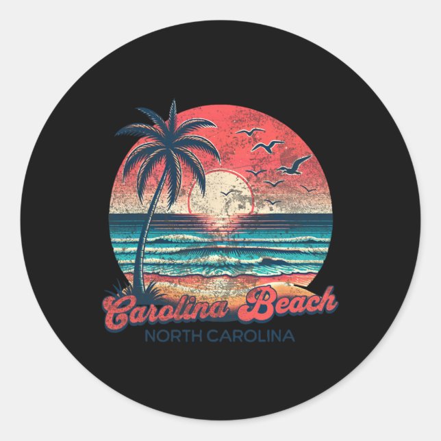 Sticker Rond Plage de Caroline _2  (Devant)