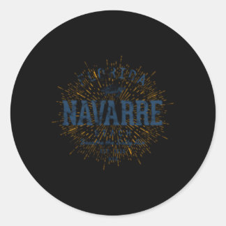 Sticker Rond Plage de Navarre