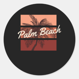 Sticker Rond Plage de Palm