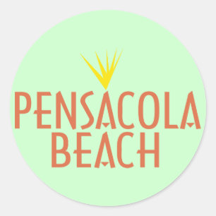 Sticker Rond Plage de Pensacola