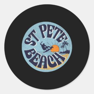 Sticker Rond Plage de St Pete _1