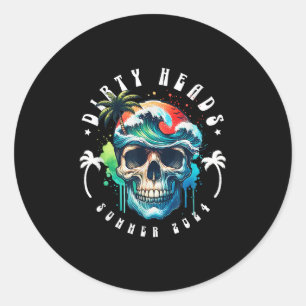 Sticker Rond Plage Dirty Heady Été 2024