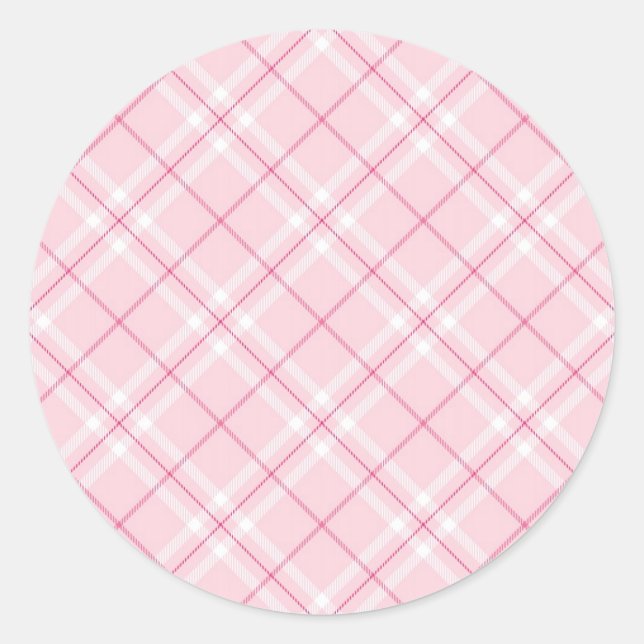 Sticker Rond Plaid de Light (Devant)