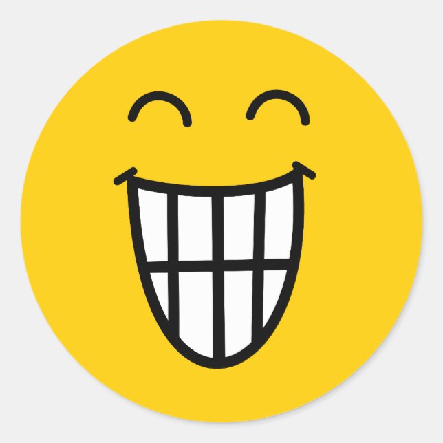 Sticker Rond Plaisanterie autour du visage (Devant)