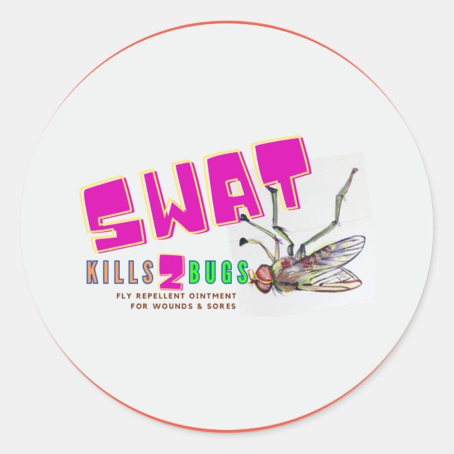 Sticker Rond plaisir de remplacement de swat (Devant)