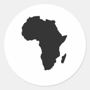 Sticker Rond Plan Afrique