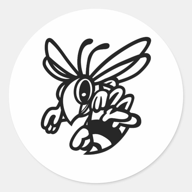 Sticker Rond Plan de Hornets (Devant)