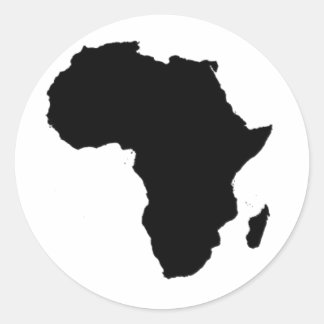 Sticker Rond Plan de l'Afrique