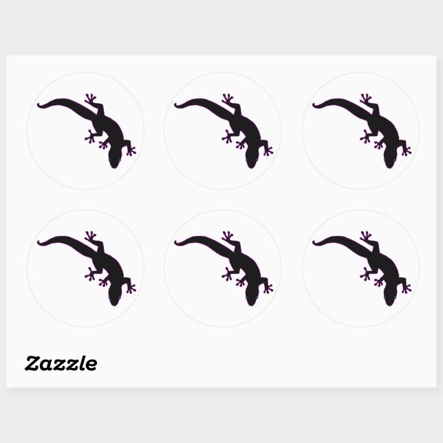 Sticker Rond Plan rose GECKO (Feuille)