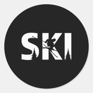 Sticker Rond Planche à neige cool pour hommes femmes enfants am