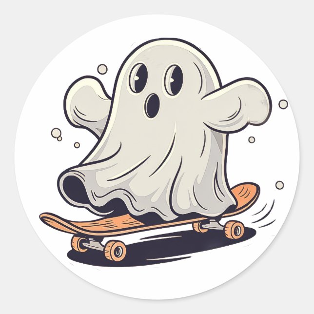 Sticker Rond Planche Boo-tiful (Devant)