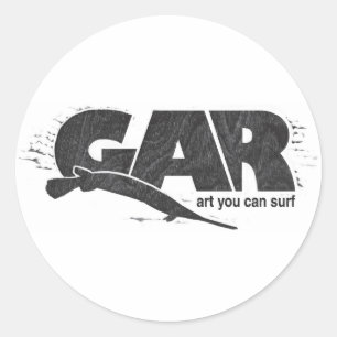 Sticker Rond Planches de surf d'orphie