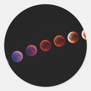 Sticker Rond Planètes dans le système solaire comme la vie