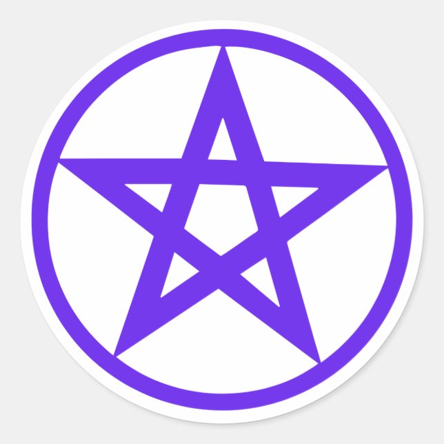 Sticker Rond Planning Pentagram (Devant)