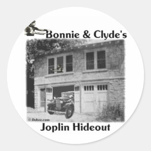 Sticker Rond Planque mignonne et de Clyde de Joplin