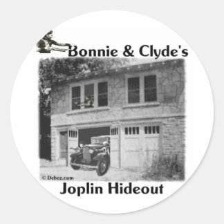 Sticker Rond Planque mignonne et de Clyde de Joplin